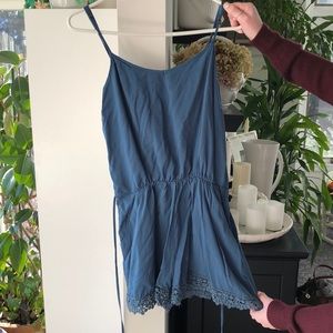 Teal Forever 21 Romper